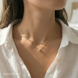 14K Perfect 4-Prong Lab Diamond Necklace