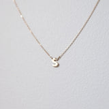 Just Initial 10K Solid Gold Necklace