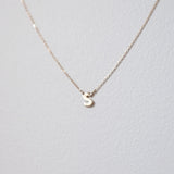 10K Just Initial Necklace