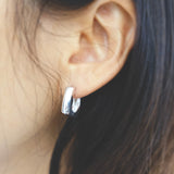 The Boxer Hoops_Sterling Silver