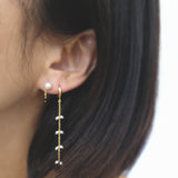 Mia's Petite Pearl Hoops