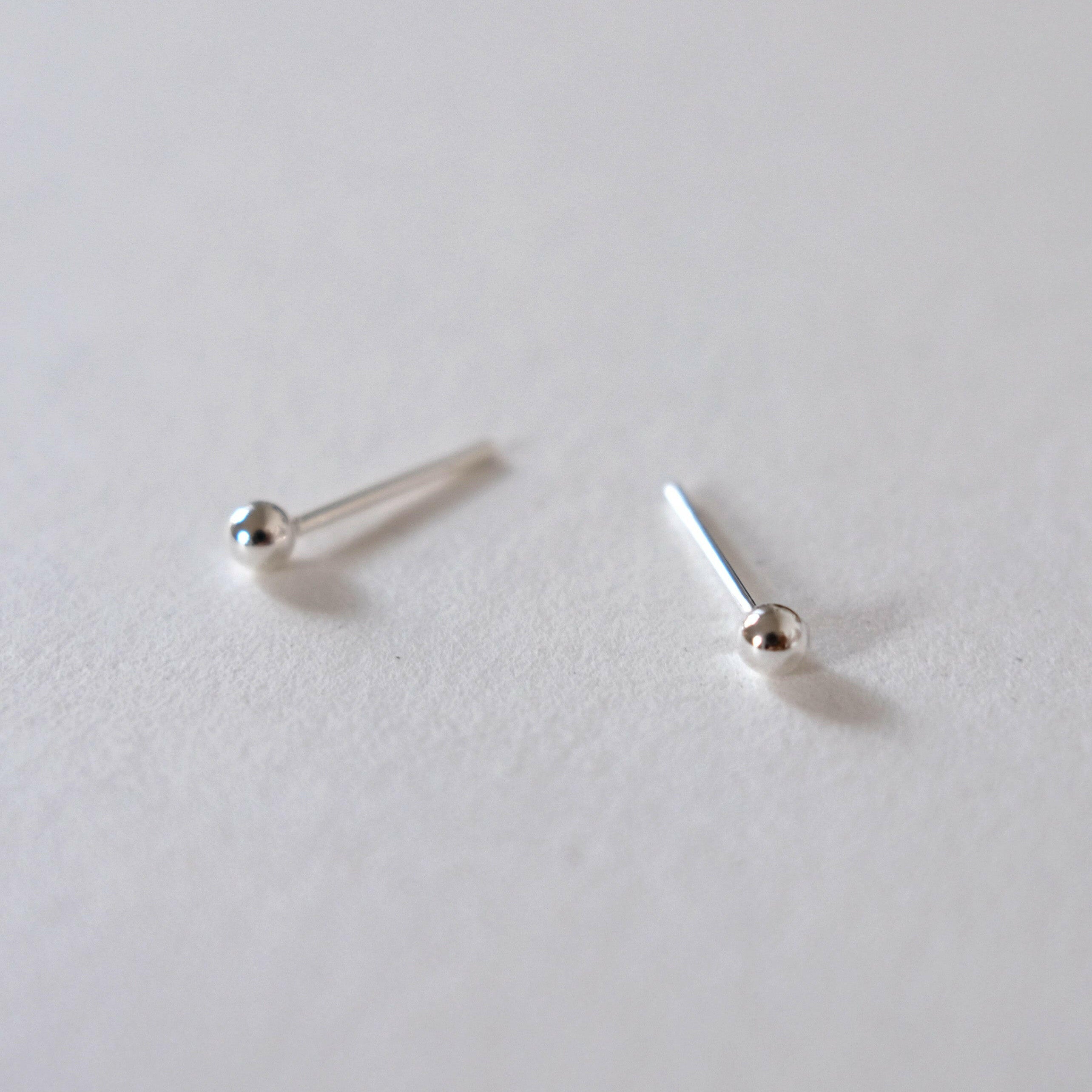 Everyday comfort with minimal design, featuring 3mm ball studs crafted in sterling silver for elegant simplicity