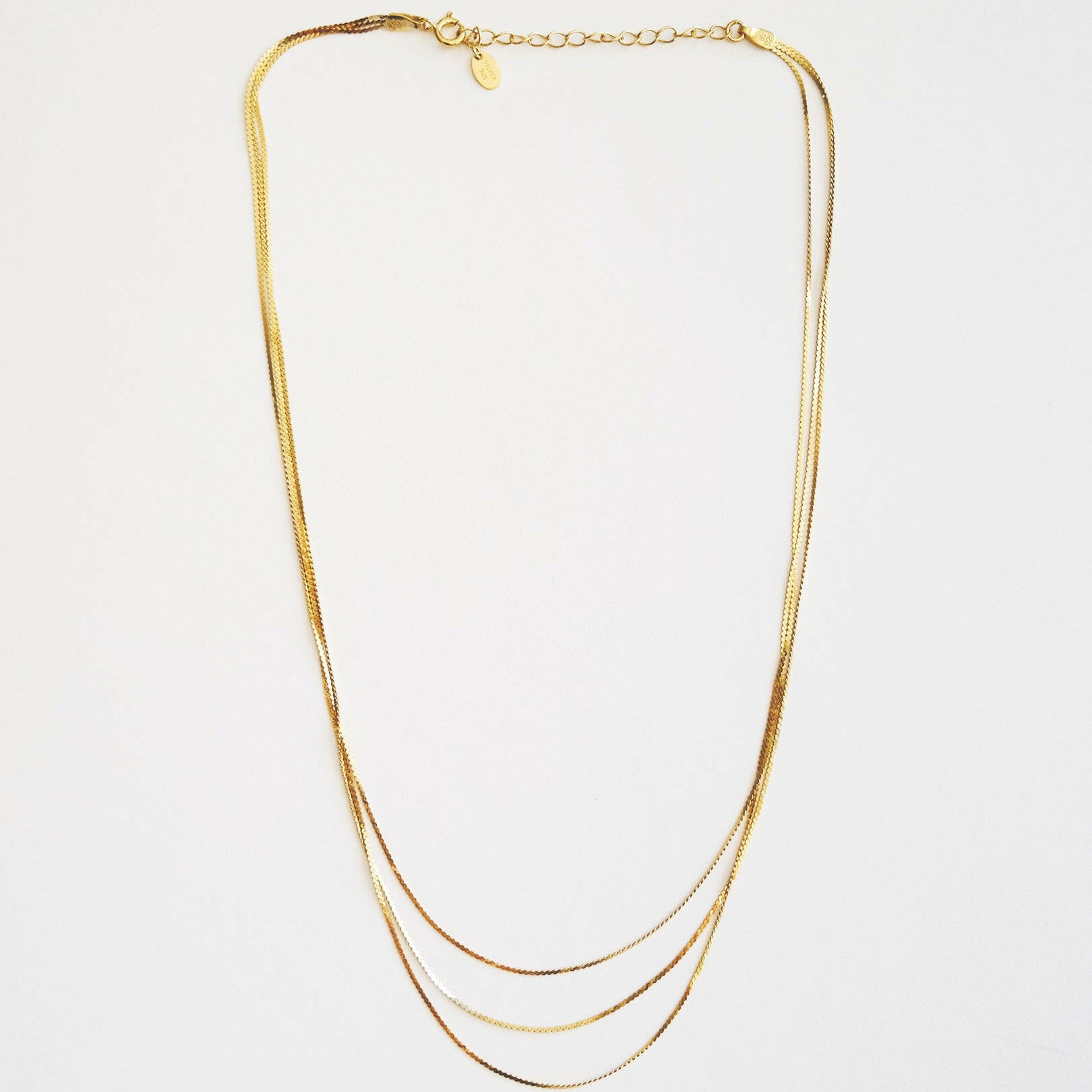 Elegant layered look necklace showcasing chic style for sophisticated fashion accessories.
