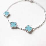 Triple Turquoise Clover Bracelet