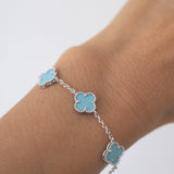 Triple Turquoise Clover Bracelet