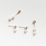 Ava Two Way Pearl earrings