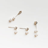 Ava Two Way Pearl earrings