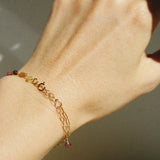 Aria Tourmaline Gold Filled Bracelet