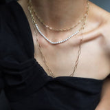 Audrey Pearl Chain Necklace