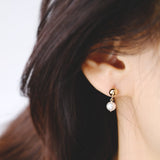 Ava Two Way Pearl earrings