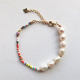 Rainbow Meets Pearl_Sterling Silver