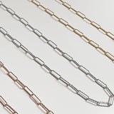Dia Cut Link Chain Necklace