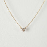 Petite CZ Flower Necklace