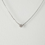 Petite CZ Flower Necklace