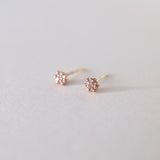 Petite CZ Flower Studs