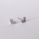 Heart Studs_Sterling Silver