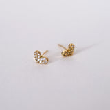 Sparkly Heart Studs