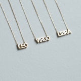 Star Sign Word Necklace
