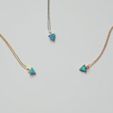 Little Triangle Blue Opal Necklace