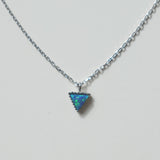 Little Triangle Blue Opal Necklace