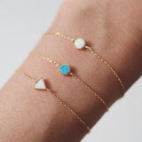 Little White Opal Bracelet