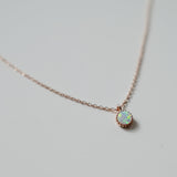 Little White Opal Necklace