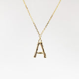 Cracking Initial Necklace