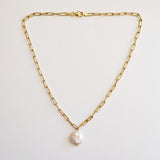 Siena Pearl Link Chain Necklace