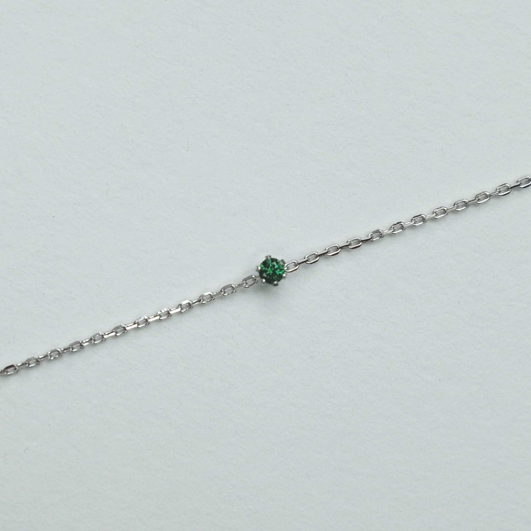Petite Crystal Silver Bracelet 2mm