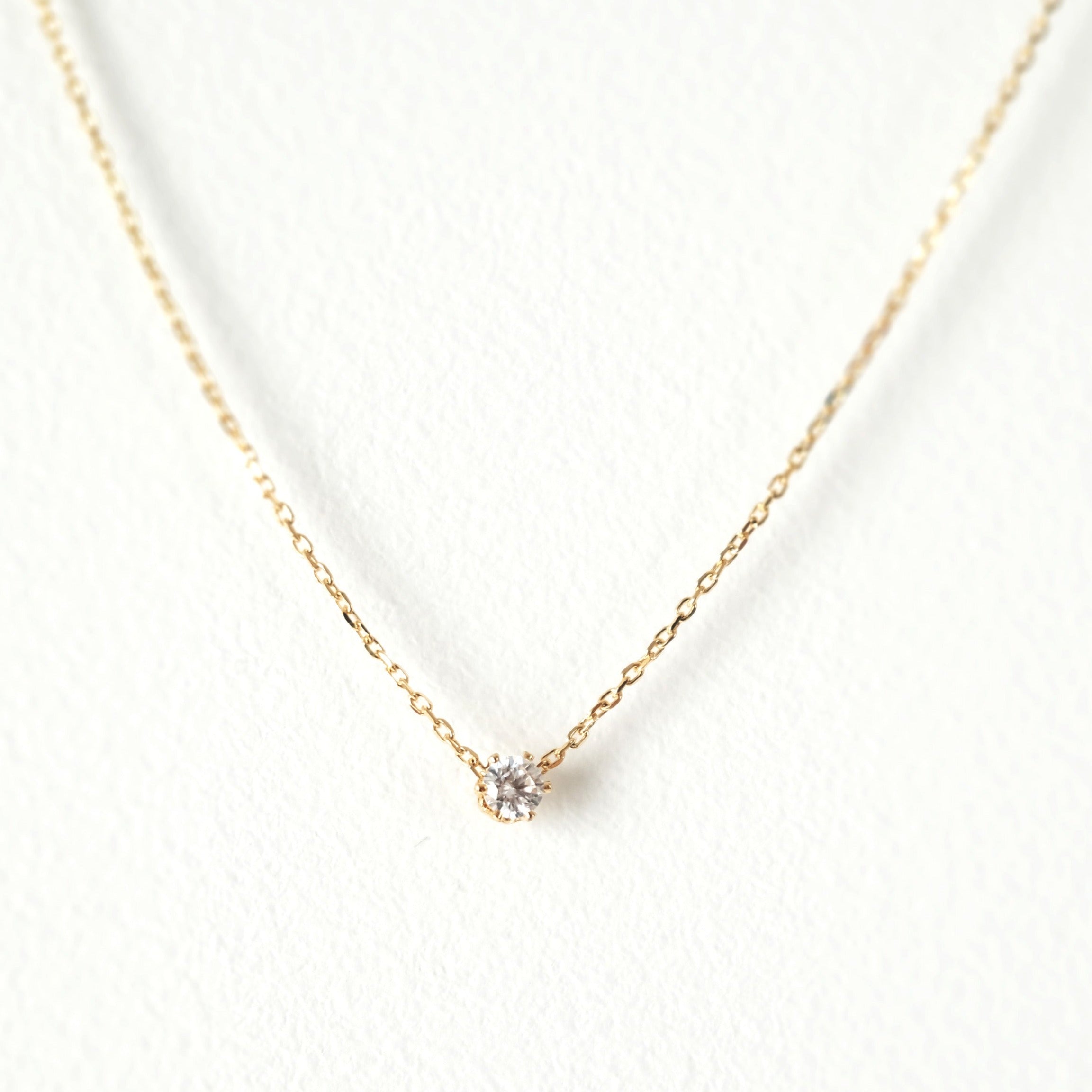 Petite Clear Crystal Necklace 2mm